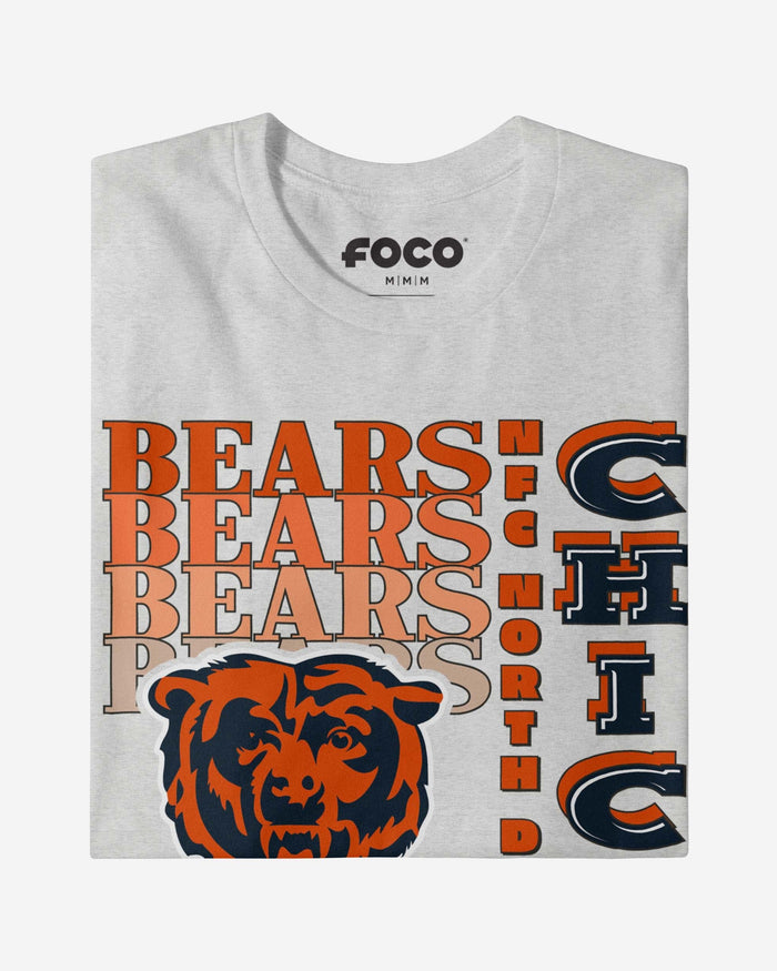 Chicago Bears Gradient Wordmark T-Shirt FOCO - FOCO.com