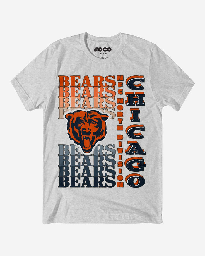 Chicago Bears Gradient Wordmark T-Shirt FOCO S - FOCO.com