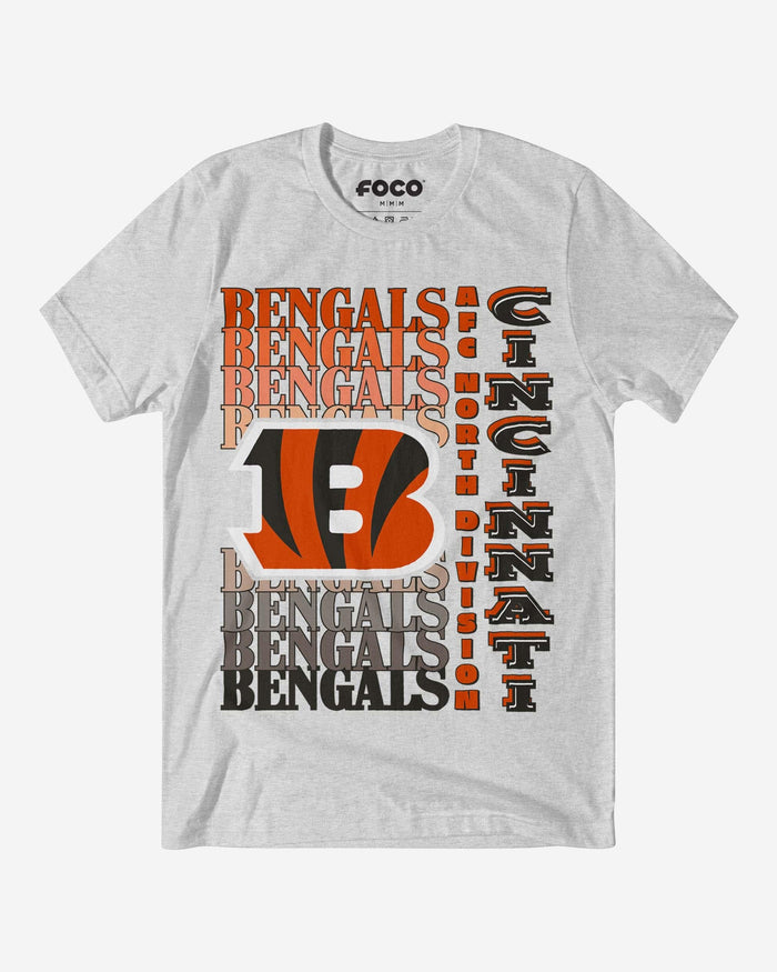 Cincinnati Bengals Gradient Wordmark T-Shirt FOCO S - FOCO.com