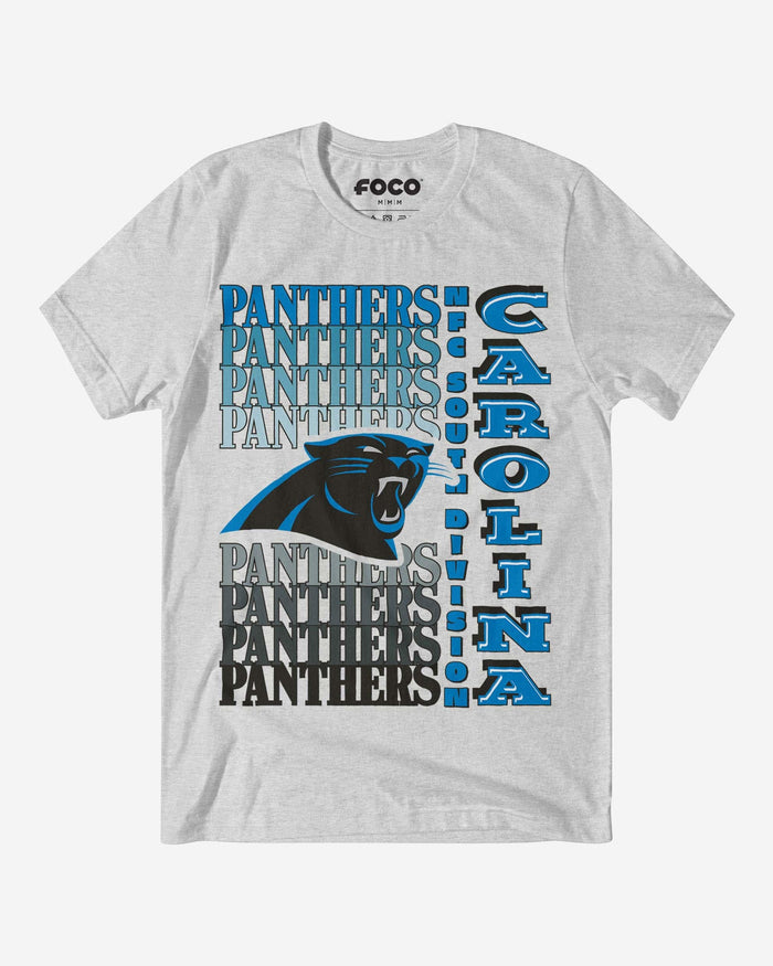 Carolina Panthers Gradient Wordmark T-Shirt FOCO S - FOCO.com