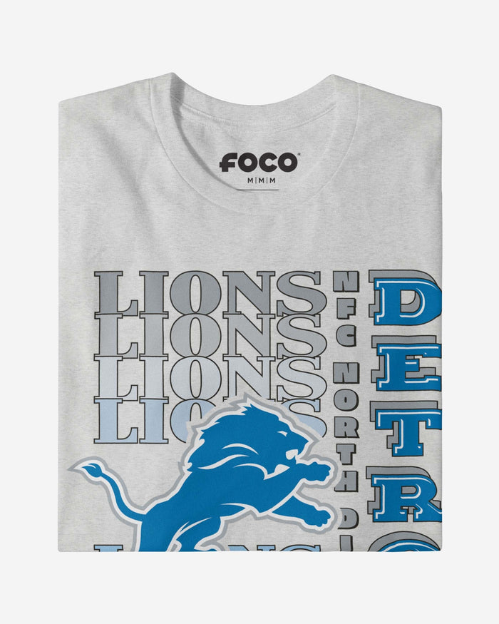 Detroit Lions Gradient Wordmark T-Shirt FOCO - FOCO.com