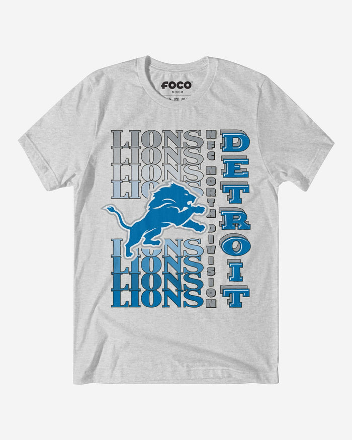 Detroit Lions Gradient Wordmark T-Shirt FOCO S - FOCO.com