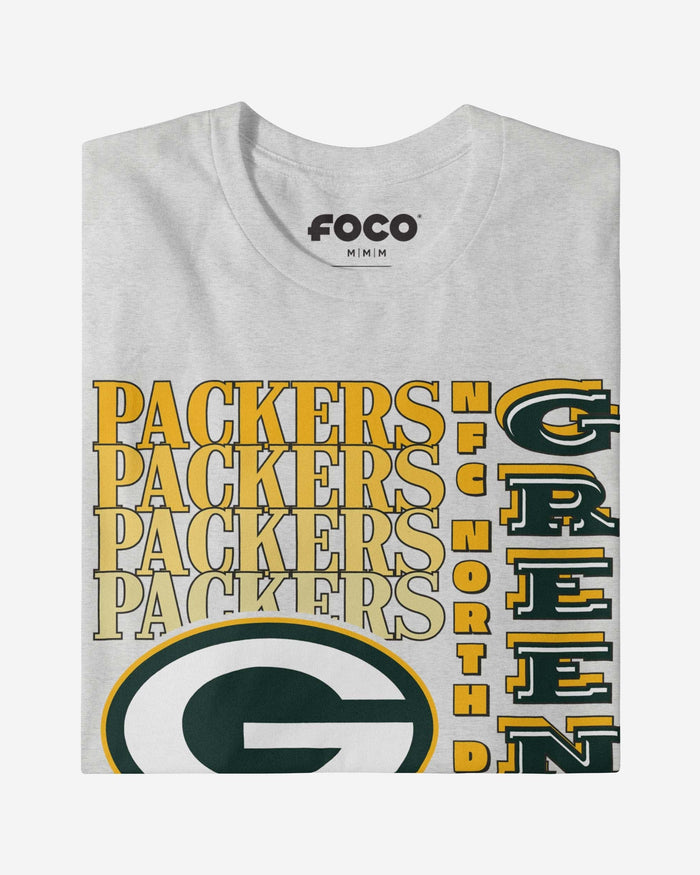 Green Bay Packers Gradient Wordmark T-Shirt FOCO - FOCO.com