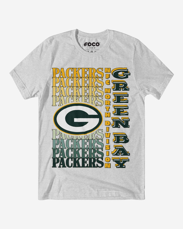 Green Bay Packers Gradient Wordmark T-Shirt FOCO S - FOCO.com