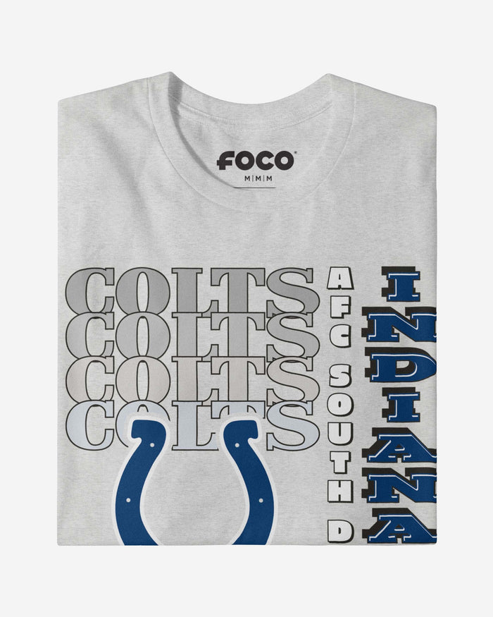 Indianapolis Colts Gradient Wordmark T-Shirt FOCO - FOCO.com