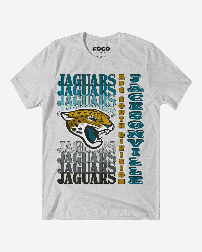 Jacksonville Jaguars Gradient Wordmark T-Shirt FOCO S - FOCO.com