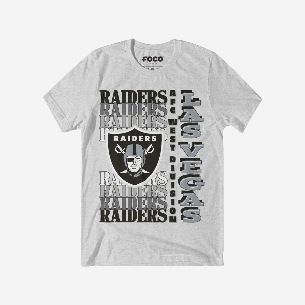 Las Vegas Raiders Gradient Wordmark T-Shirt FOCO S - FOCO.com