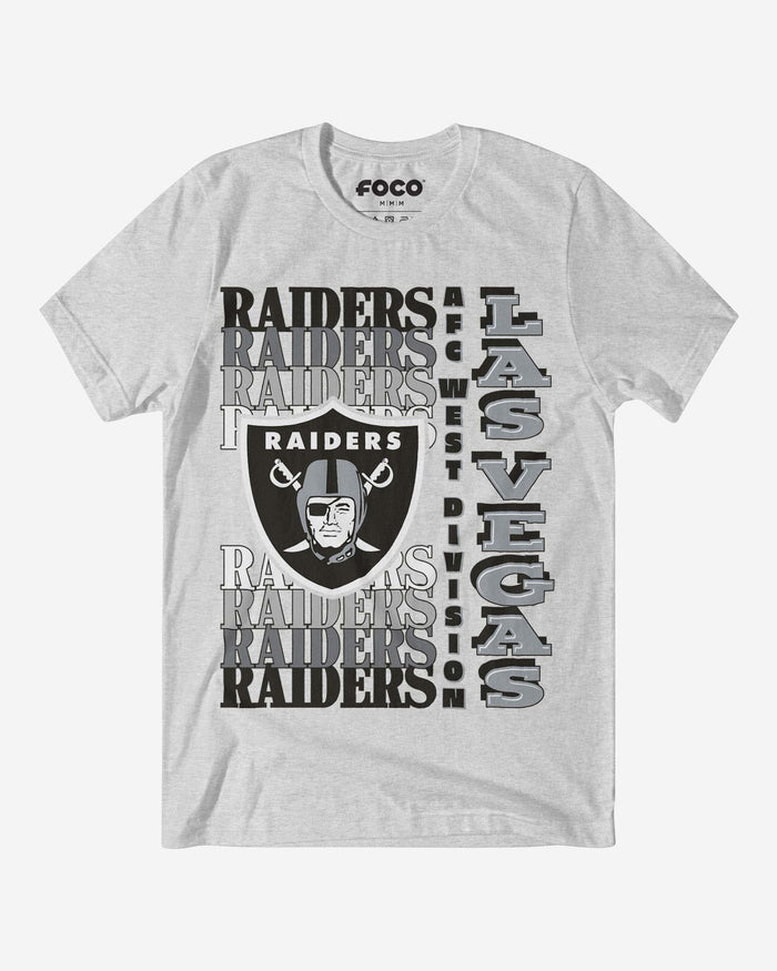 Las Vegas Raiders Gradient Wordmark T-Shirt FOCO S - FOCO.com