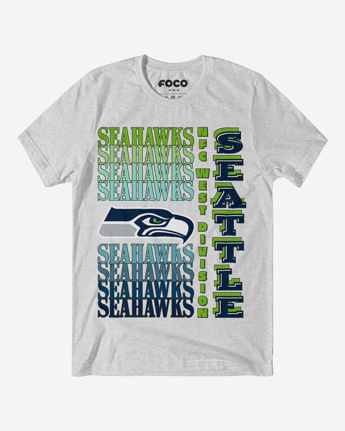 Seattle Seahawks Gradient Wordmark T-Shirt FOCO S - FOCO.com