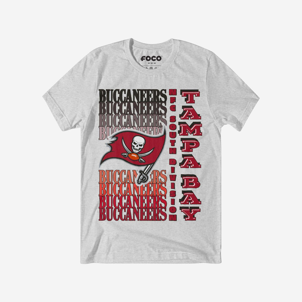 Tampa Bay Buccaneers Gradient Wordmark T-Shirt FOCO S - FOCO.com