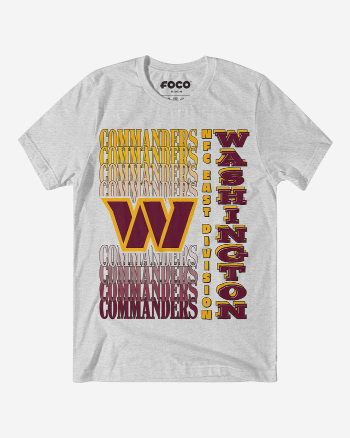 Washington Commanders Gradient Wordmark T-Shirt FOCO S - FOCO.com