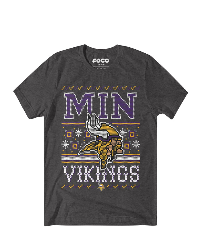 Minnesota Vikings Holiday T-Shirt FOCO S - FOCO.com