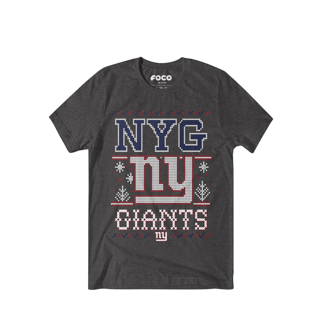 New York Giants Holiday T-Shirt FOCO S - FOCO.com