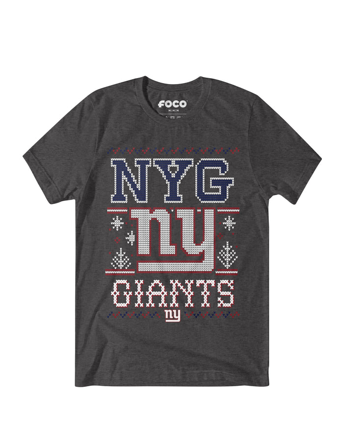 New York Giants Holiday T-Shirt FOCO S - FOCO.com