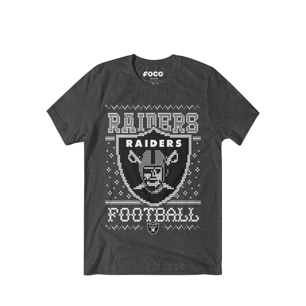 Las Vegas Raiders Holiday T-Shirt FOCO S - FOCO.com