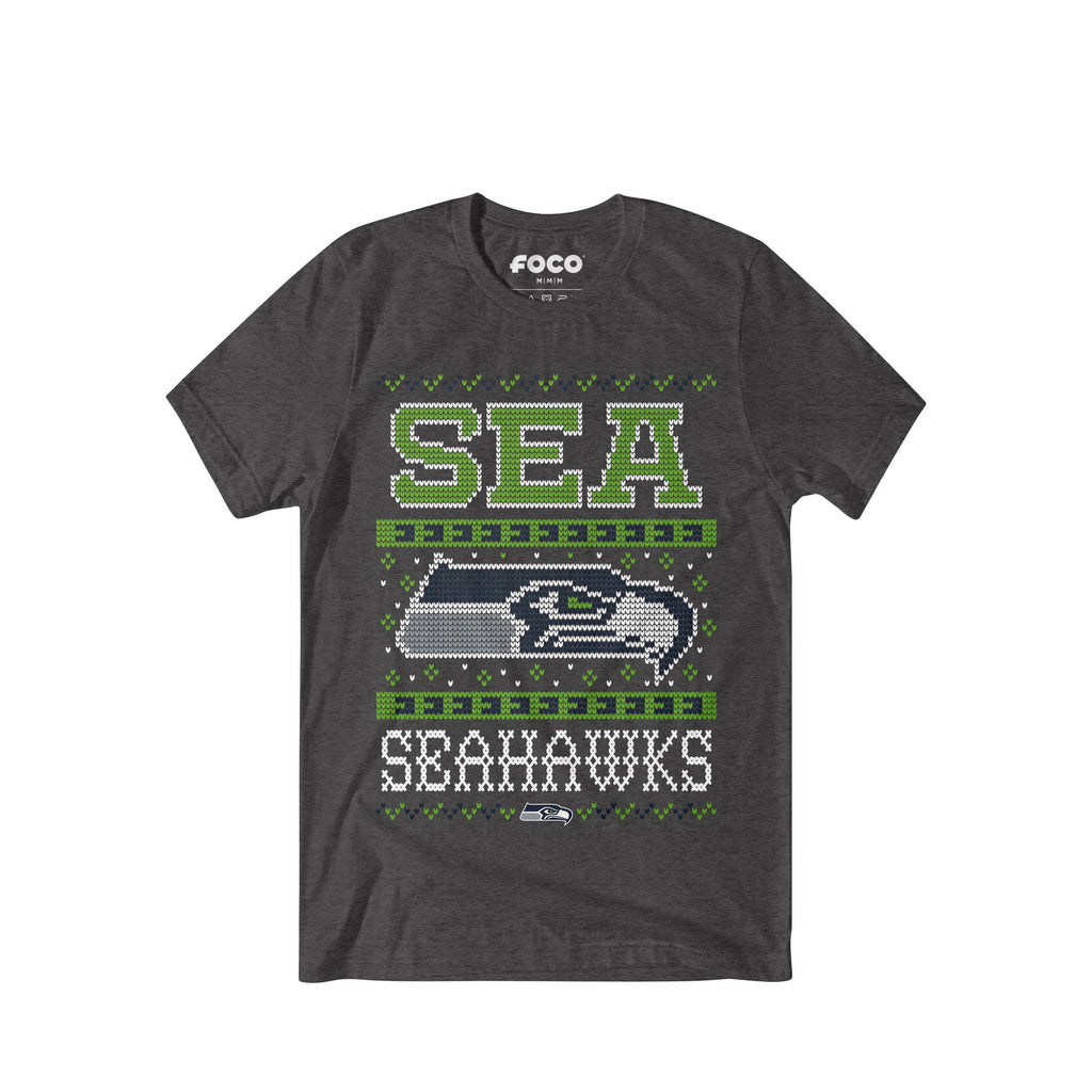 Seattle Seahawks Holiday T-Shirt FOCO S - FOCO.com