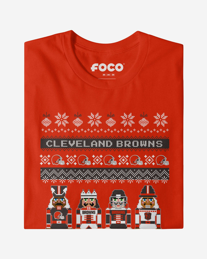 Cleveland Browns Holiday Nutcracker Sweater T-Shirt FOCO - FOCO.com