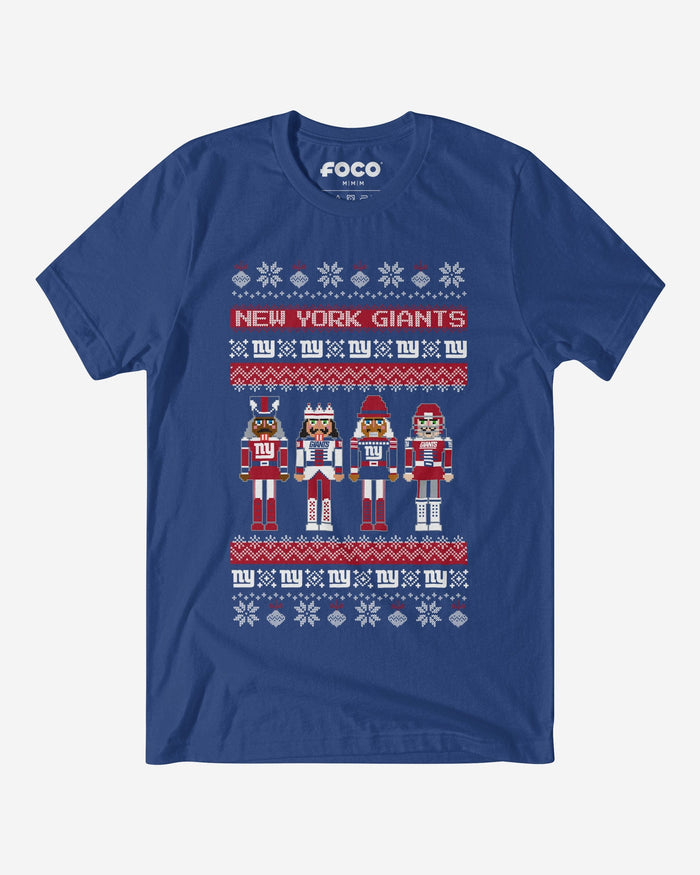 New York Giants Holiday Nutcracker Sweater T-Shirt FOCO S - FOCO.com