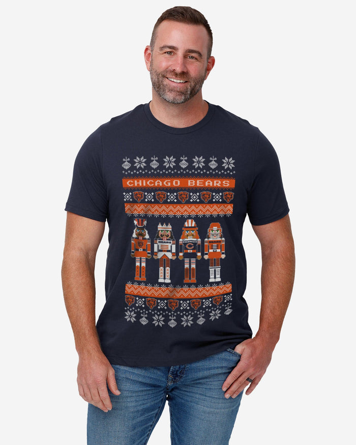 Chicago Bears Holiday Nutcracker Sweater T-Shirt FOCO - FOCO.com