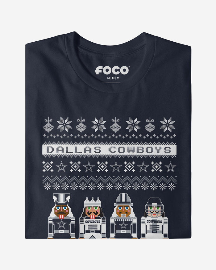 Dallas Cowboys Holiday Nutcracker Sweater T-Shirt FOCO - FOCO.com