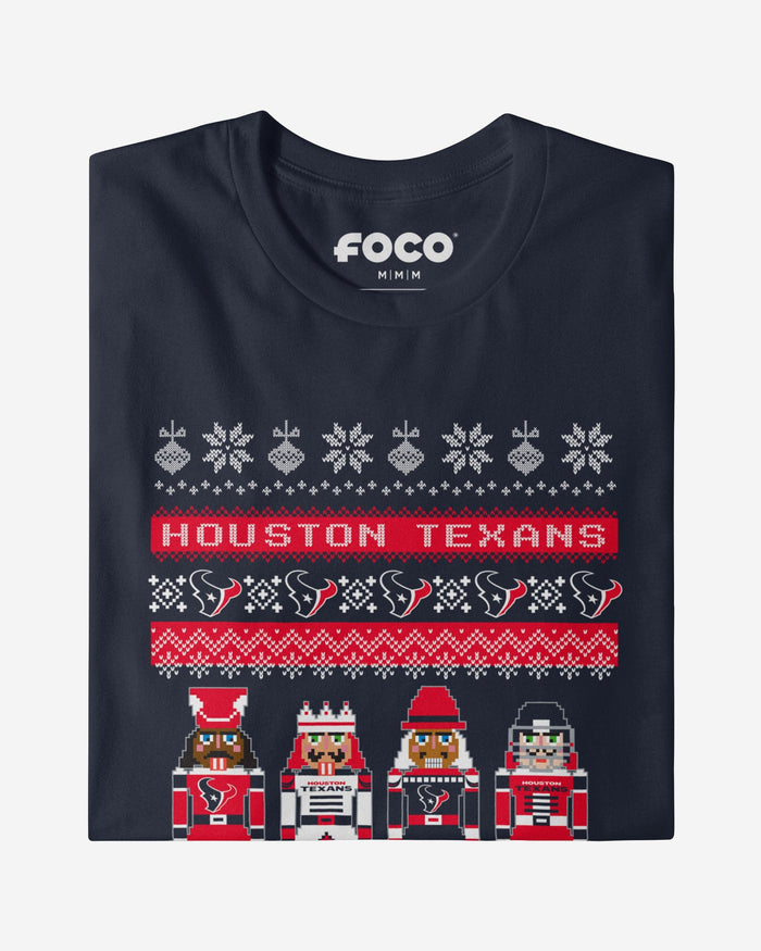 Houston Texans Holiday Nutcracker Sweater T-Shirt FOCO - FOCO.com