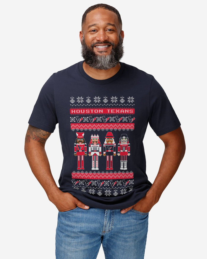 Houston Texans Holiday Nutcracker Sweater T-Shirt FOCO - FOCO.com