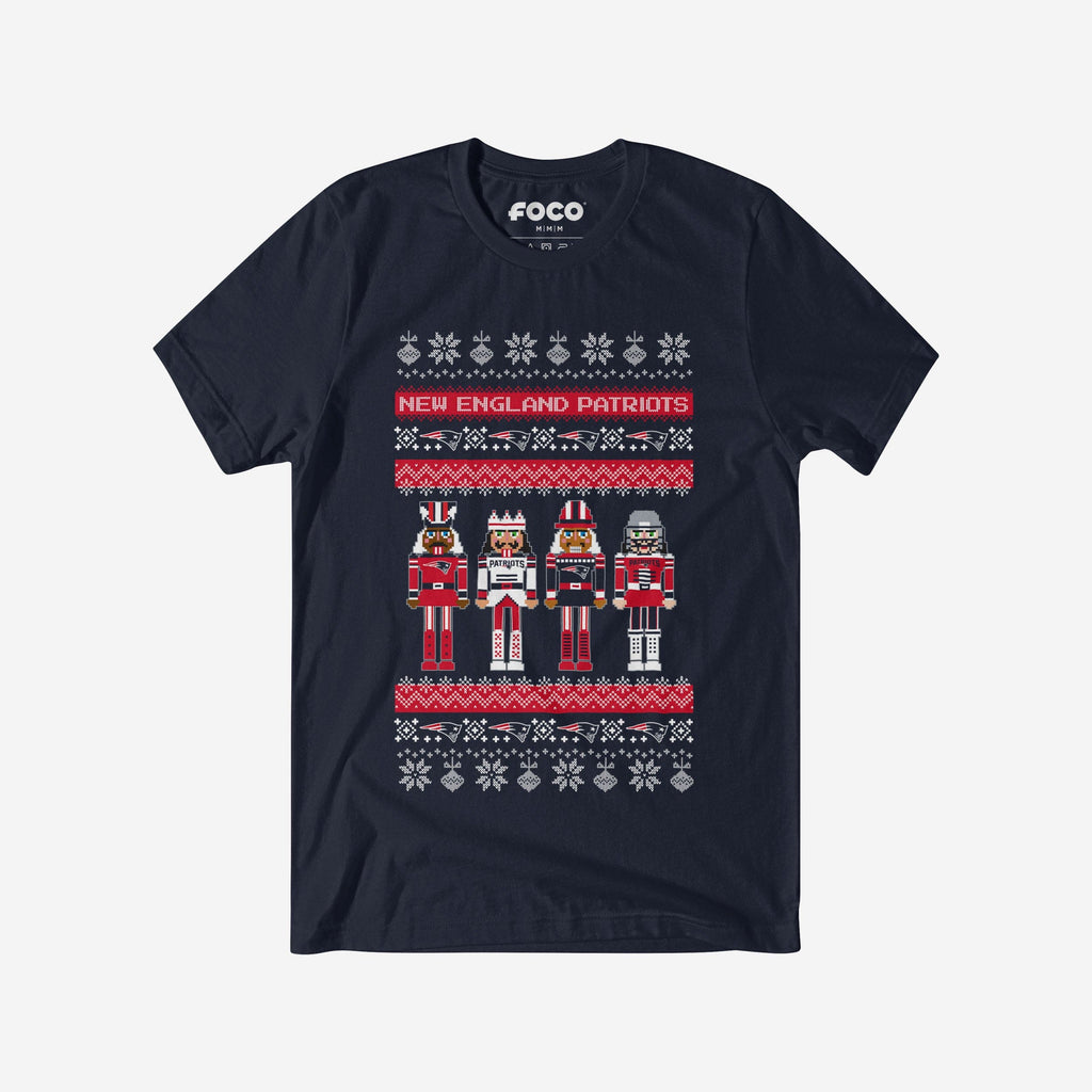 New England Patriots Holiday Nutcracker Sweater T-Shirt FOCO S - FOCO.com