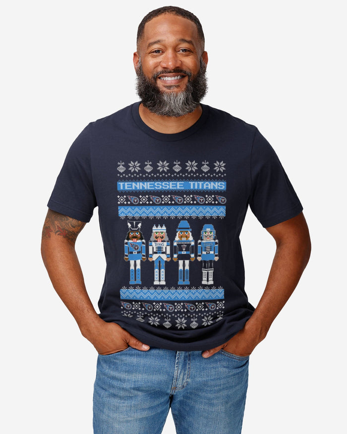 Tennessee Titans Holiday Nutcracker Sweater T-Shirt FOCO - FOCO.com