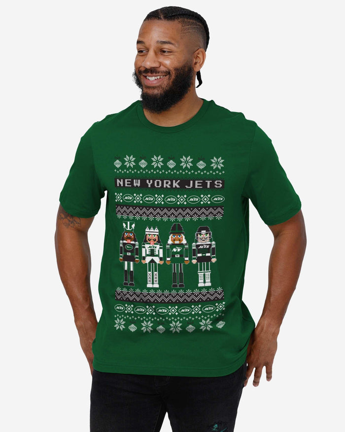 New York Jets Holiday Nutcracker Sweater T-Shirt FOCO - FOCO.com