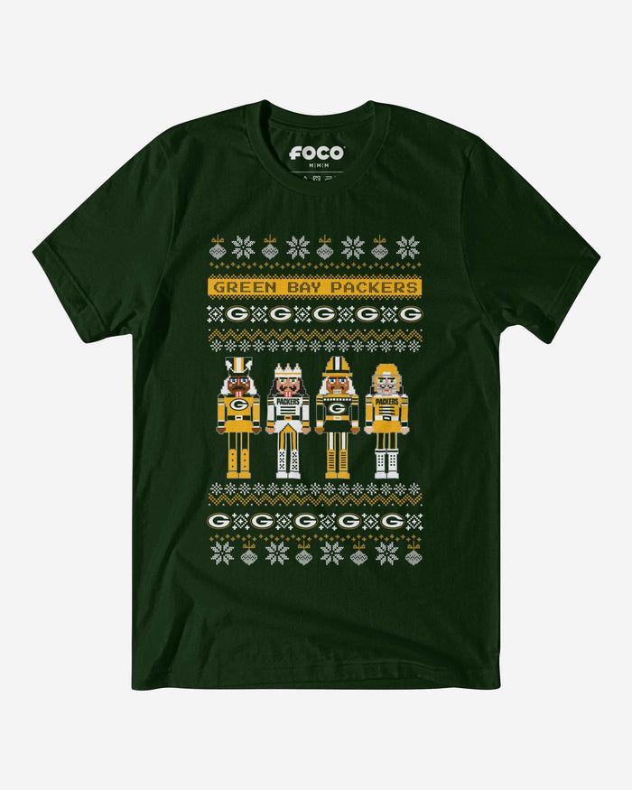 Green Bay Packers Holiday Nutcracker Sweater T-Shirt FOCO S - FOCO.com