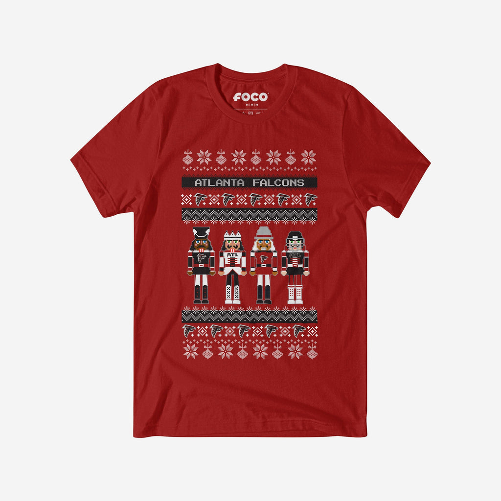 Atlanta Falcons Holiday Nutcracker Sweater T-Shirt FOCO S - FOCO.com