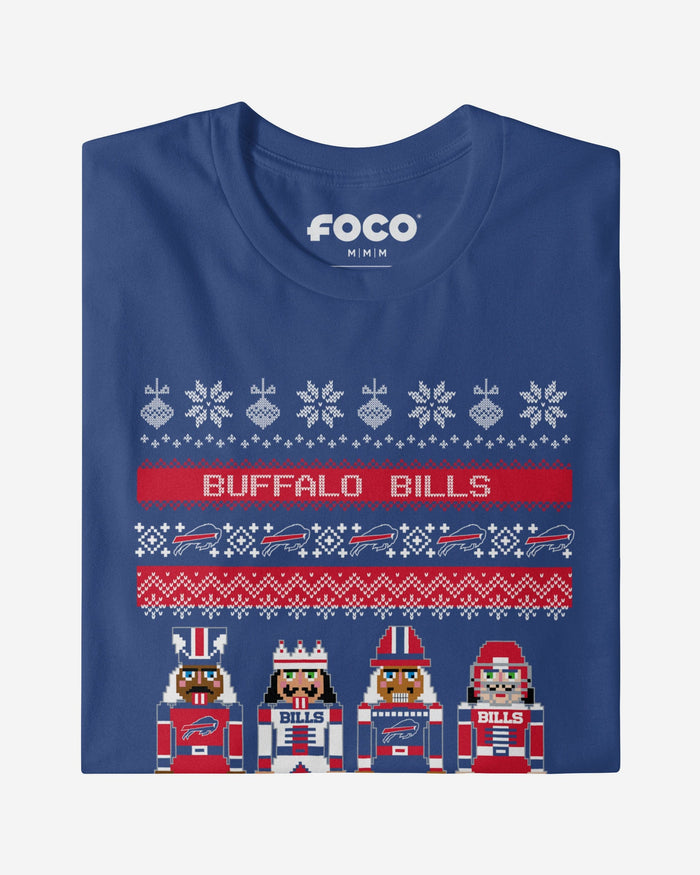 Buffalo Bills Holiday Nutcracker Sweater T-Shirt FOCO - FOCO.com