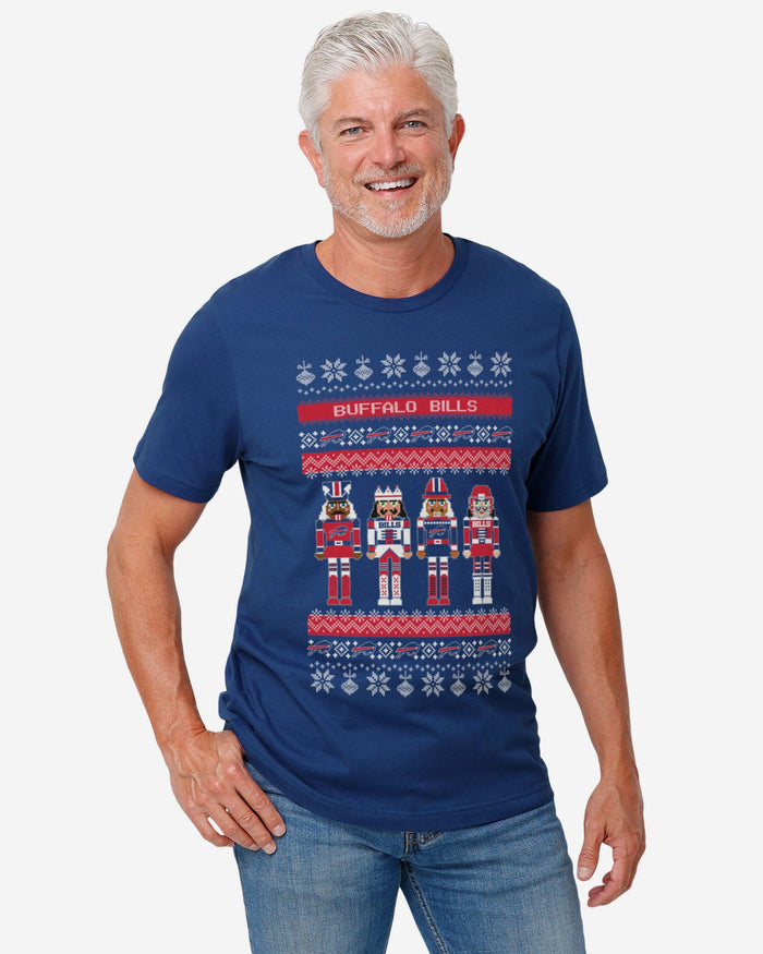 Buffalo Bills Holiday Nutcracker Sweater T-Shirt FOCO - FOCO.com