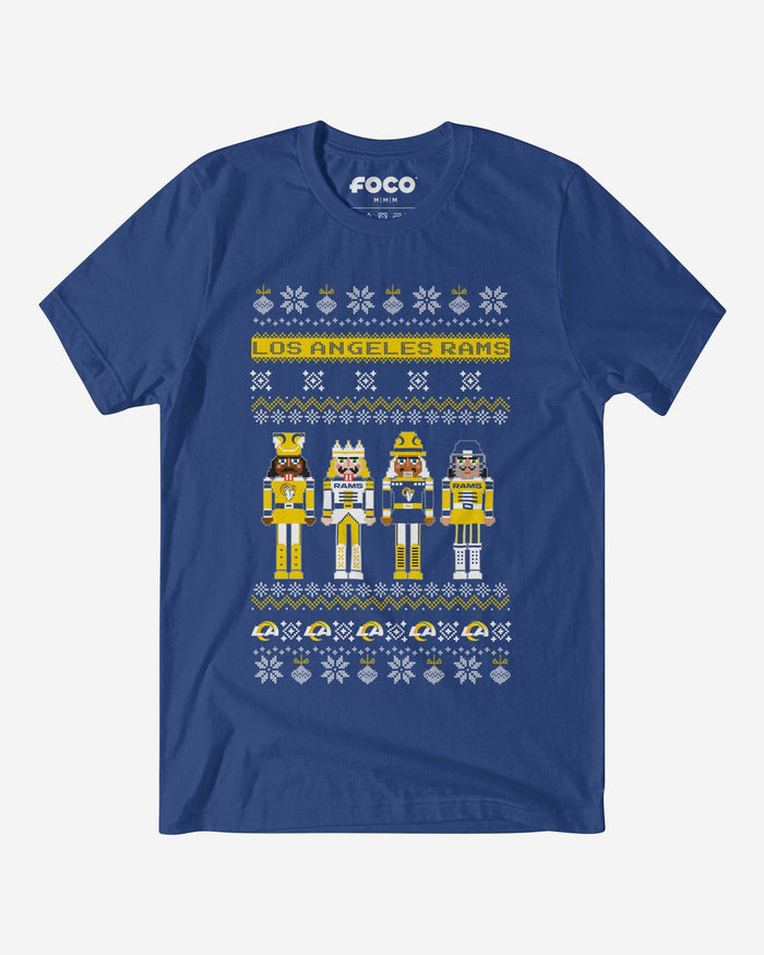 Los Angeles Rams Holiday Nutcracker Sweater T-Shirt FOCO S - FOCO.com