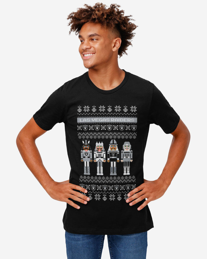 Las Vegas Raiders Holiday Nutcracker Sweater T-Shirt FOCO - FOCO.com