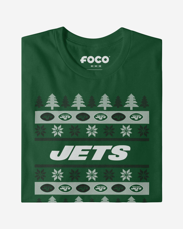 New York Jets Holiday Sweater T-Shirt FOCO - FOCO.com