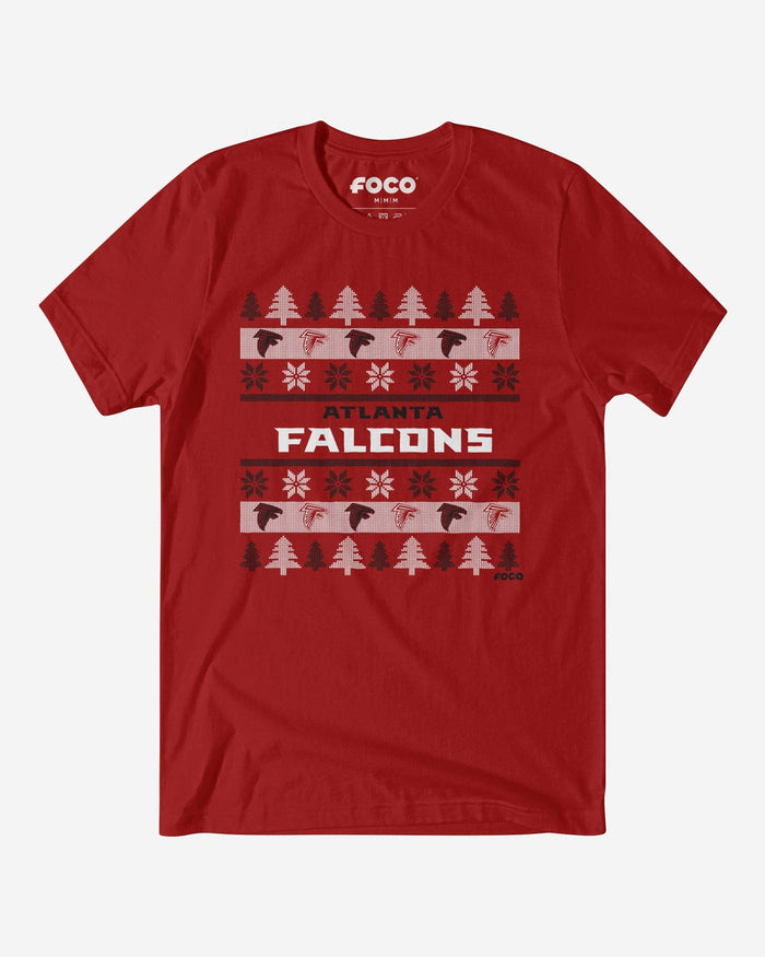 Atlanta Falcons Holiday Sweater T-Shirt FOCO S - FOCO.com