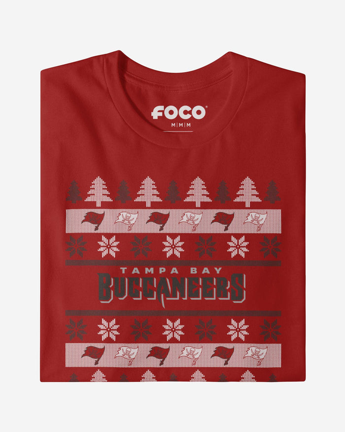 Tampa Bay Buccaneers Holiday Sweater T-Shirt FOCO - FOCO.com