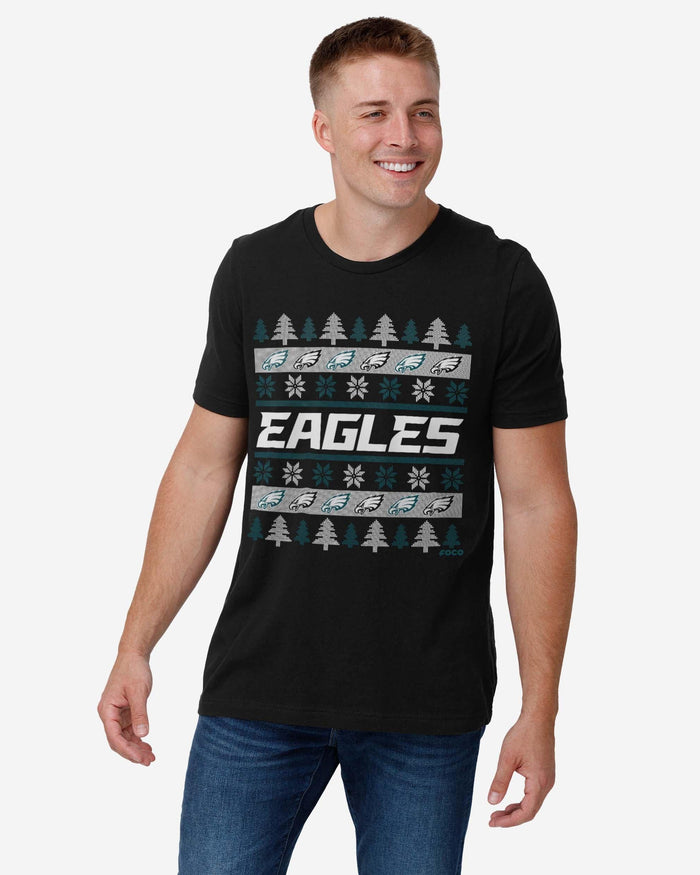 Philadelphia Eagles Holiday Sweater T-Shirt FOCO - FOCO.com