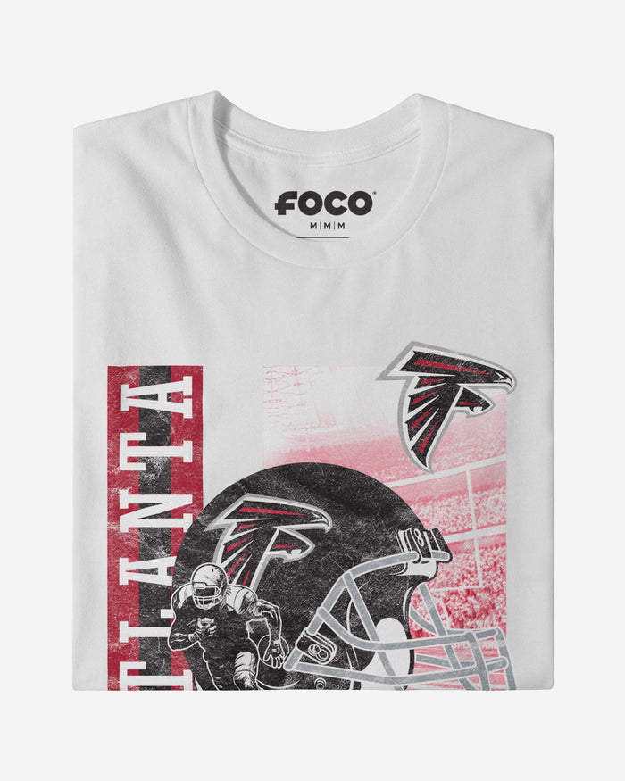 Atlanta Falcons Helmet Dash T-Shirt FOCO - FOCO.com