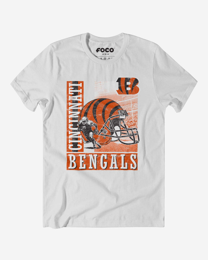 Cincinnati Bengals Helmet Dash T-Shirt FOCO S - FOCO.com