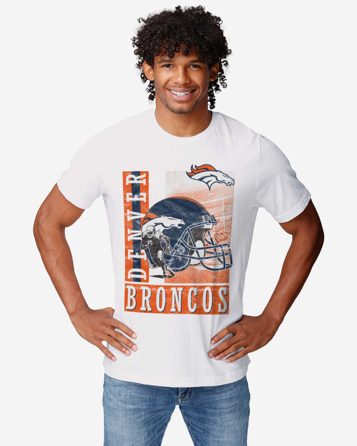 Denver Broncos Helmet Dash T-Shirt FOCO - FOCO.com