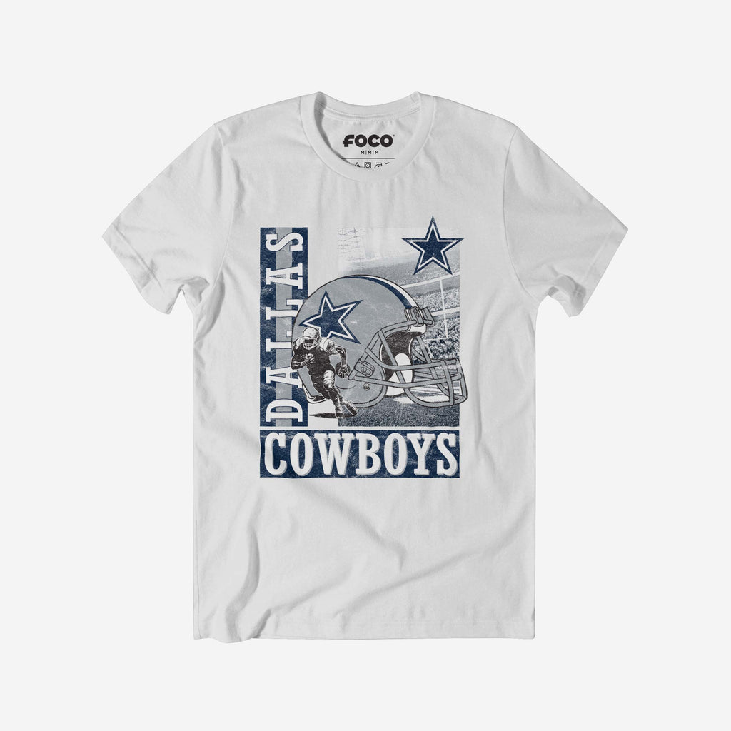 Dallas Cowboys Helmet Dash T-Shirt FOCO S - FOCO.com