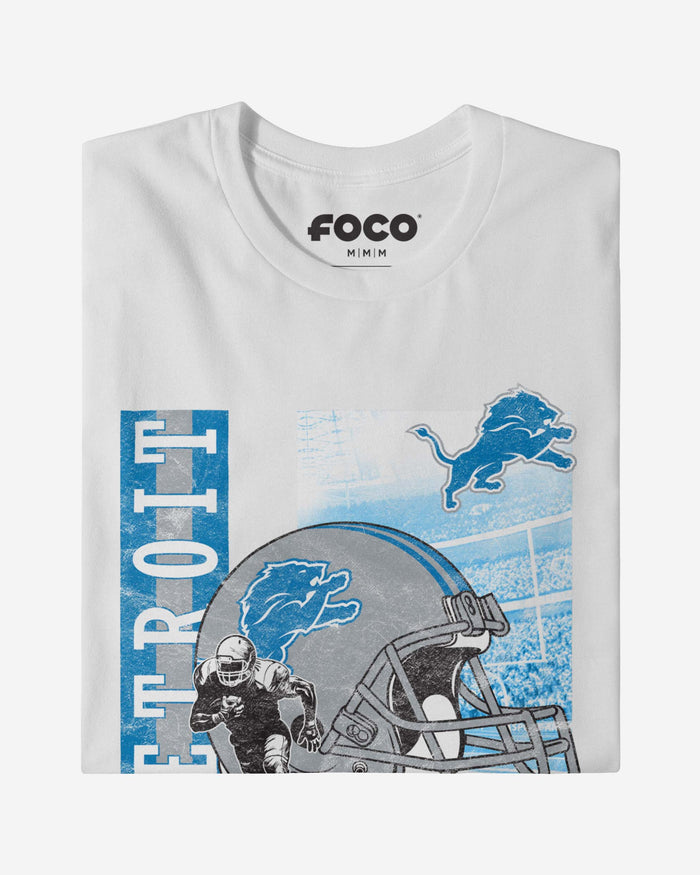 Detroit Lions Helmet Dash T-Shirt FOCO - FOCO.com