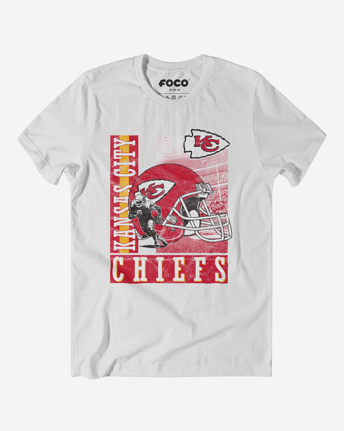 Kansas City Chiefs Helmet Dash T-Shirt FOCO S - FOCO.com