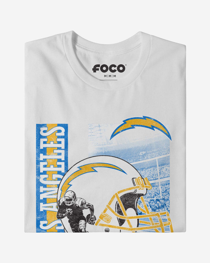 Los Angeles Chargers Helmet Dash T-Shirt FOCO - FOCO.com