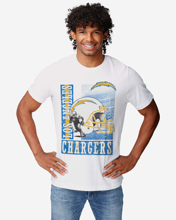 Los Angeles Chargers Helmet Dash T-Shirt FOCO - FOCO.com