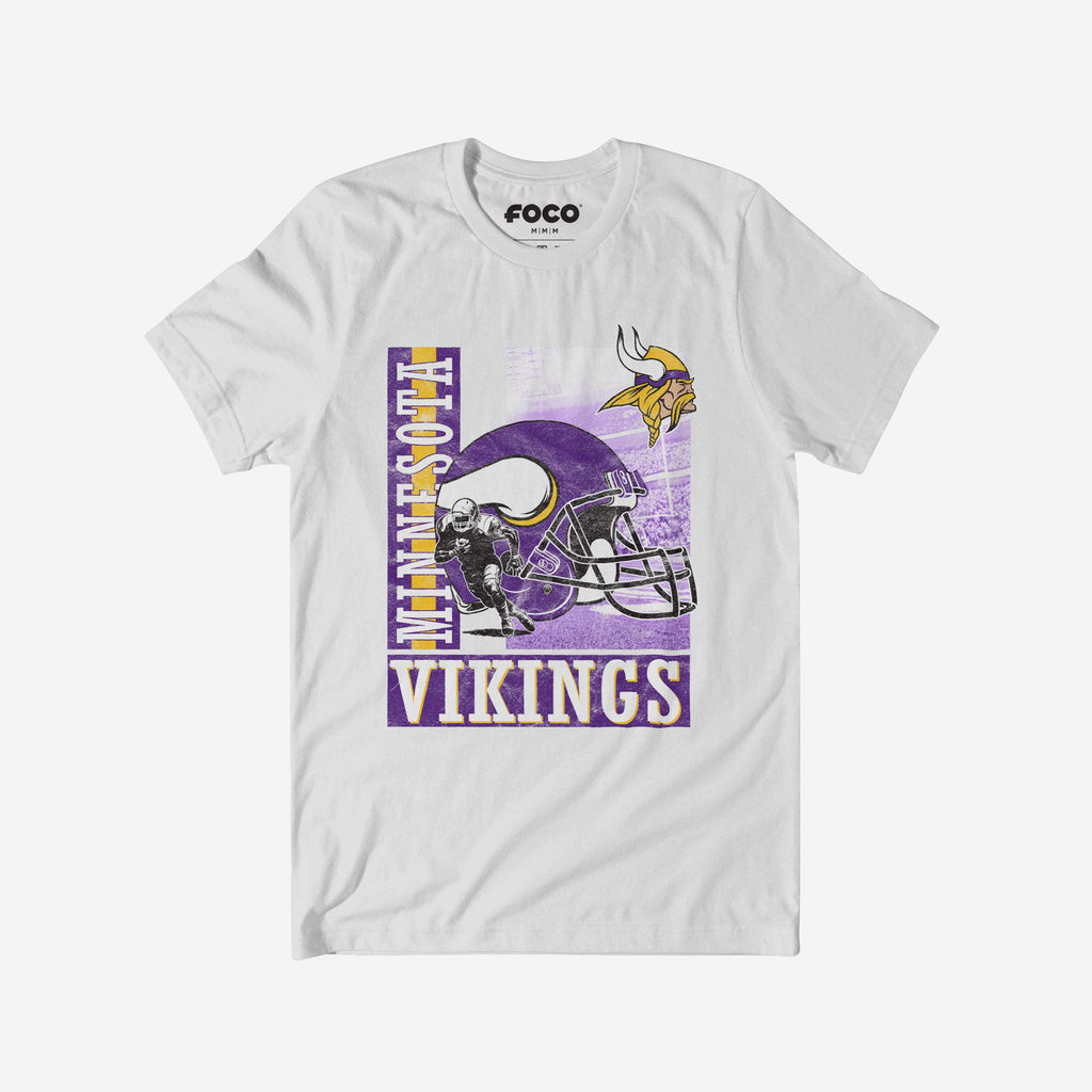 Minnesota Vikings Helmet Dash T-Shirt FOCO S - FOCO.com