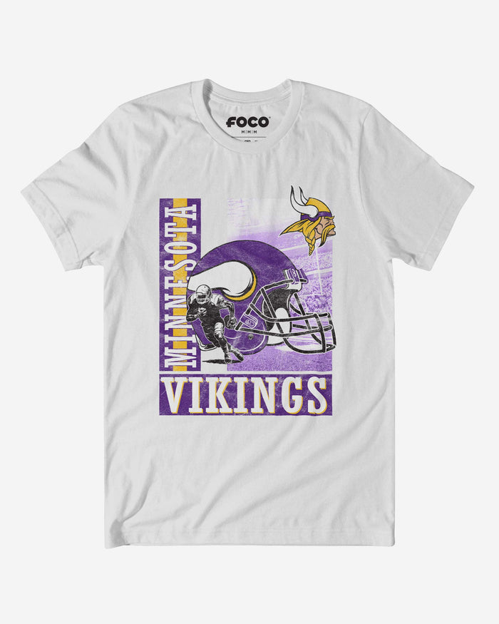 Minnesota Vikings Helmet Dash T-Shirt FOCO S - FOCO.com