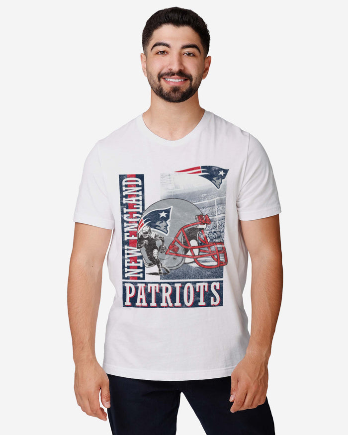 New England Patriots Helmet Dash T-Shirt FOCO - FOCO.com